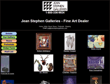 Tablet Screenshot of jeanstephengalleries.com